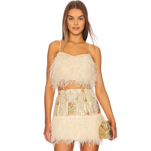 NWT Risha Mini Skirt, Golden Fog - S - Picture 3 of 8